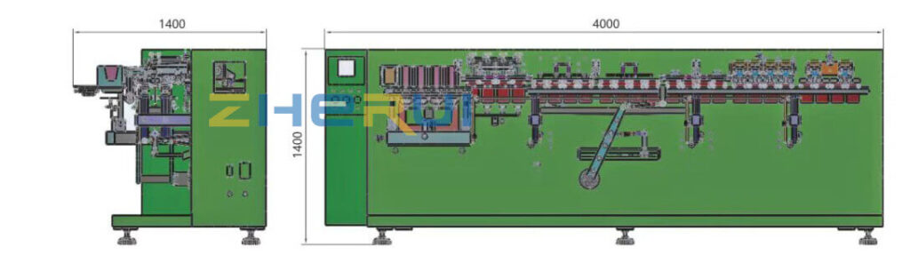 Liquid Pouch Filling Machine Layout